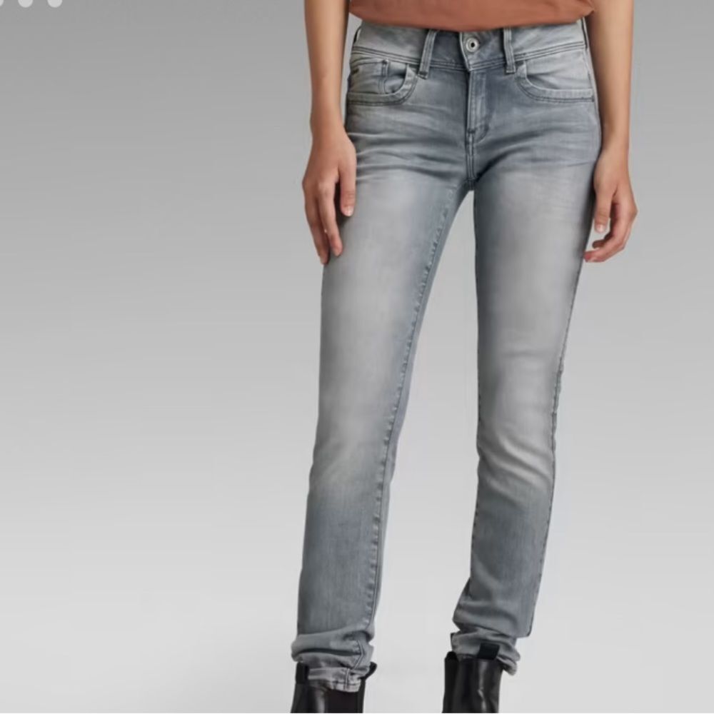 G-Star Raw Lynn Skinny Mid Waist Faded Industrial Grey Sz 29/30 Nwt In Pkg